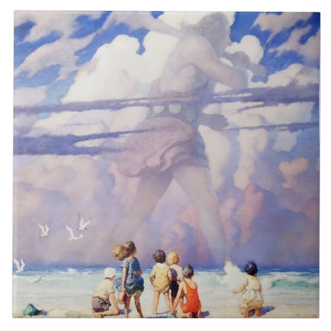 “The Giant” Fairy Art by NC Wyeth Fliese (Vorderseite)