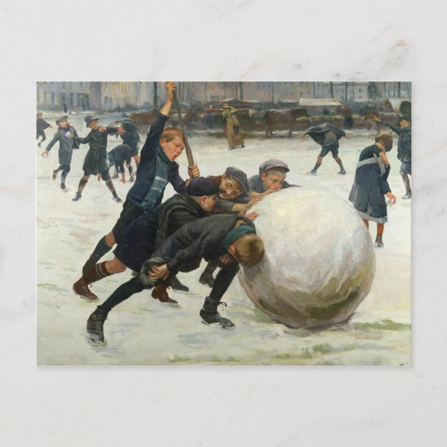 The Giantest Snowball, 1903 Postkarte (Vorderseite)