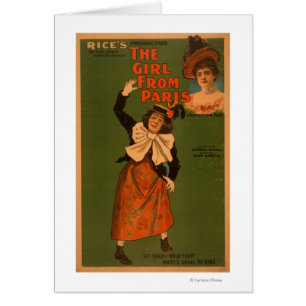 "The Girl from Paris" Theater Musical Poster