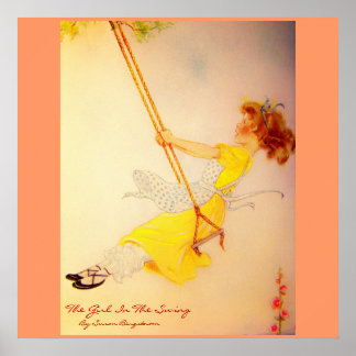 "The Girl in Swing" von Susan Bergstrom Poster