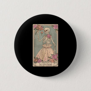 The Girlfriend Tarot Card Couple Skeleton Gothic H Button