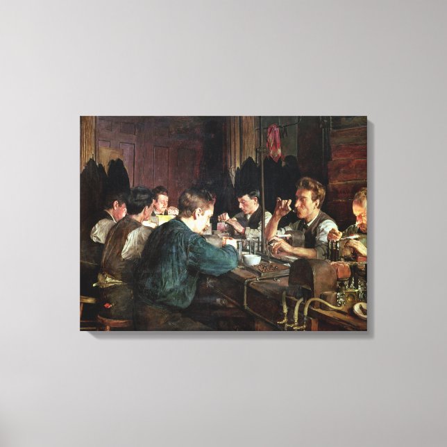 The Glass Blwers, 1883 (Öl auf Leinwand) Leinwanddruck (Vorderseite)