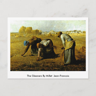 The Gleaners By Millet (II) Jean-Francois Postkarte