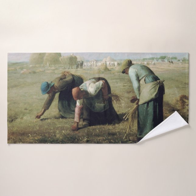 The Gleaners, Jean-Francois Millet, 1857 Badehandtuch (Badehandtuch)