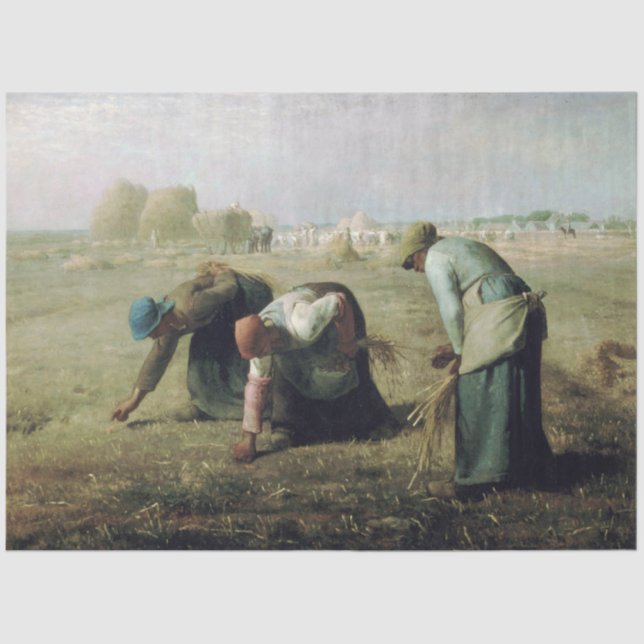 The Gleaners, Jean-Francois Millet, 1857 Seidenpapier (Vorderseite)