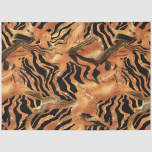 The Glitzer Tiger Series Design #10 Seidenpapier