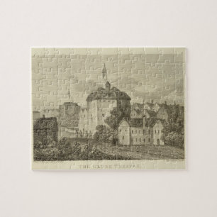 The Globe-Theater auf dem Bankside, wie es i Puzzle