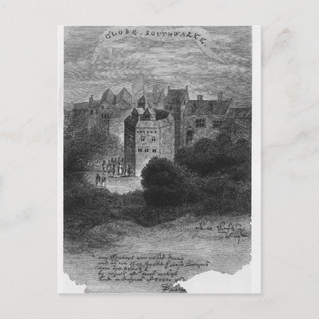 The Globe Theater, Bankside, Southwark Postkarte (Vorderseite)