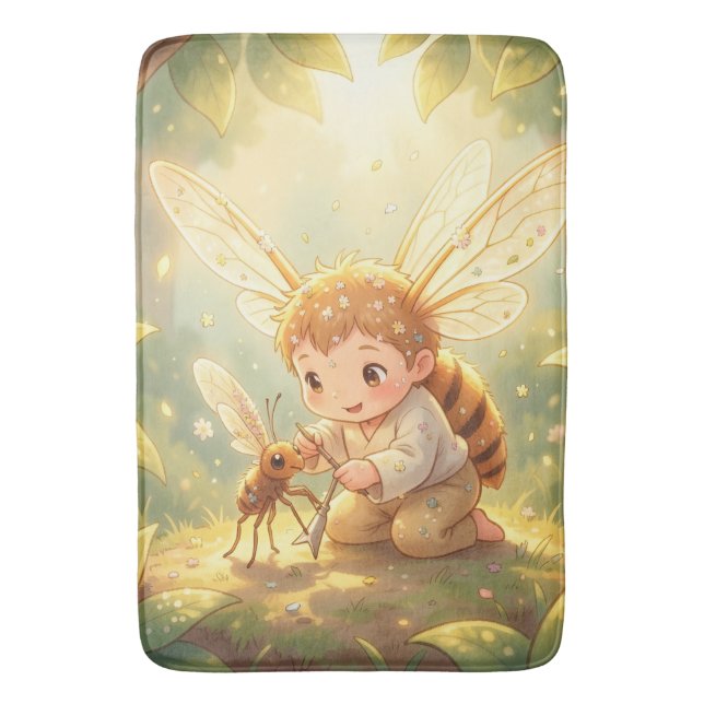 The Glowing Wanderer and the Art of Nectar Badematte (Vorderseite Vertikal)