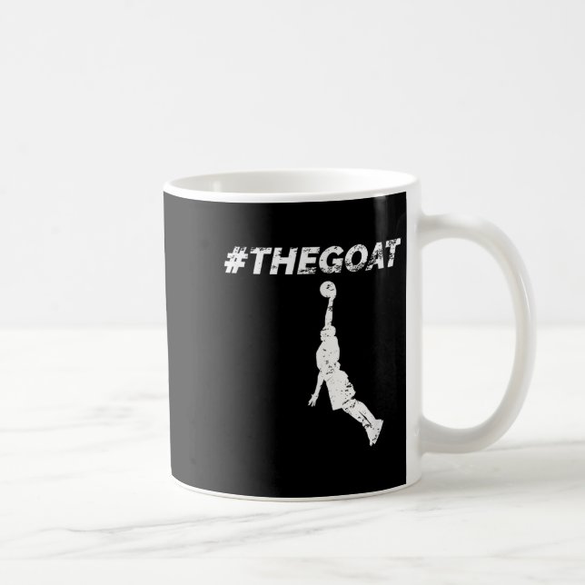The Goat Greatest Of All Time Basketball Motivatio Kaffeetasse (Rechts)