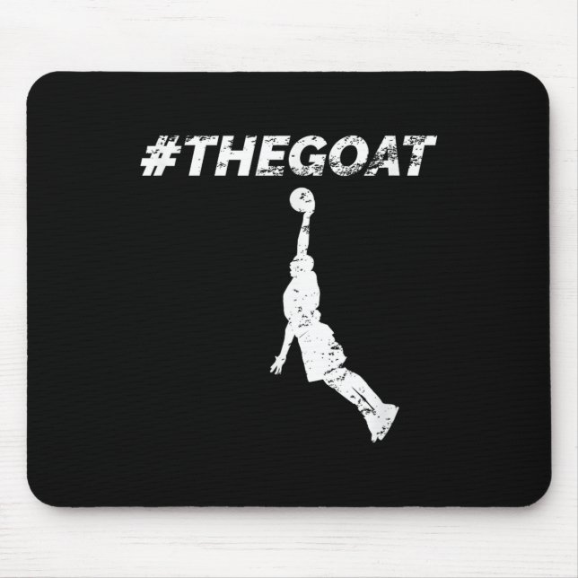 The Goat Greatest Of All Time Basketball Motivatio Mousepad (Vorne)