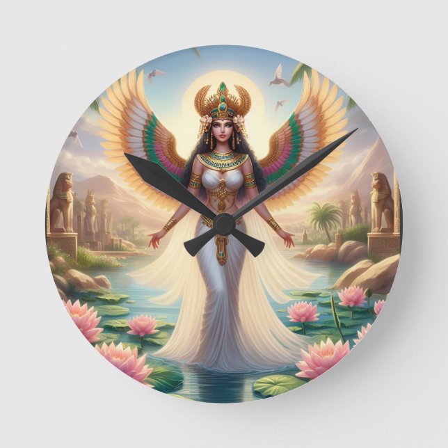 The Goddess Isis is All Things to All Men Runde Wanduhr (Vorderseite)