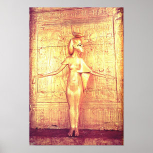 The goddess Selket on the canopic shrine Poster