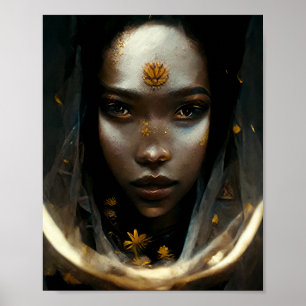 The Gold Veil Fee Faiasy Fantasy Art Poster