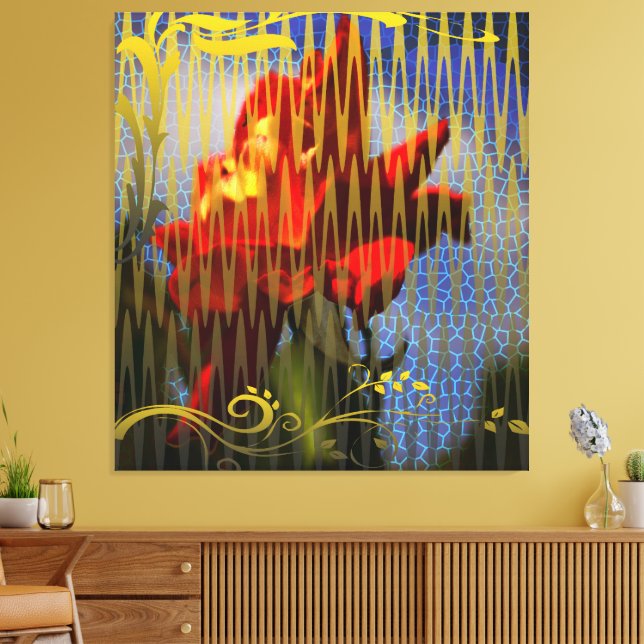 The Golden Captivity of the Rose Leinwanddruck (Insitu (Wohnzimmer))