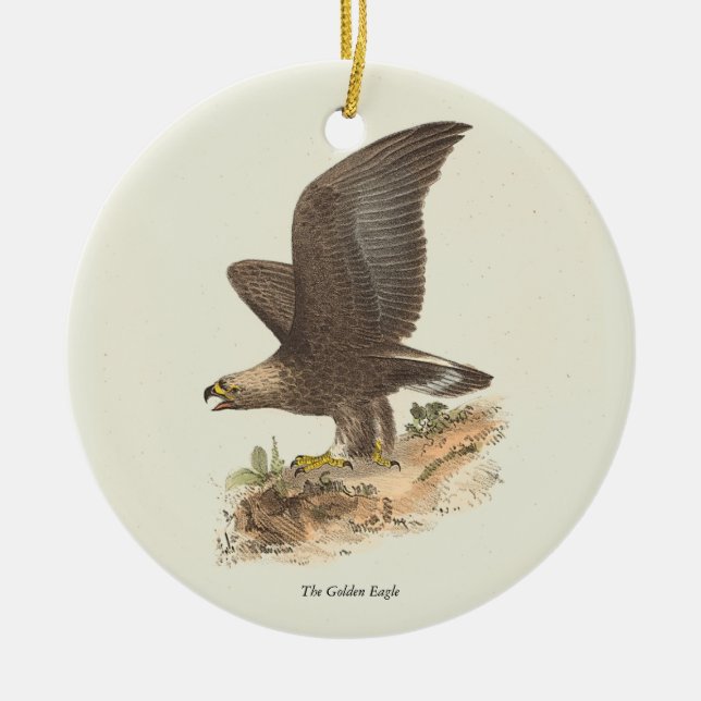The Golden Eagle (Aquila chrysaetos) NY Bird Image Keramik Ornament (Vorne)