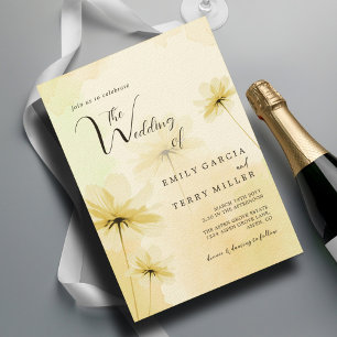 The Golden Hour Grace Foto & Floral Wedding Einladung