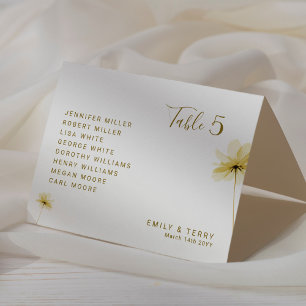 The Golden Hour Grace Foto & Floral Wedding Tischnummer
