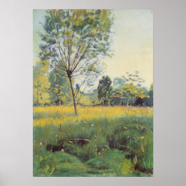 The Golden Meadow (by Ferdinand Hodler) Poster