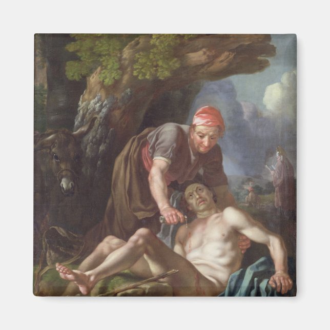 The Good Samaritan, C.1751-52 (Öl für Kanvas) Magnet (Vorne)