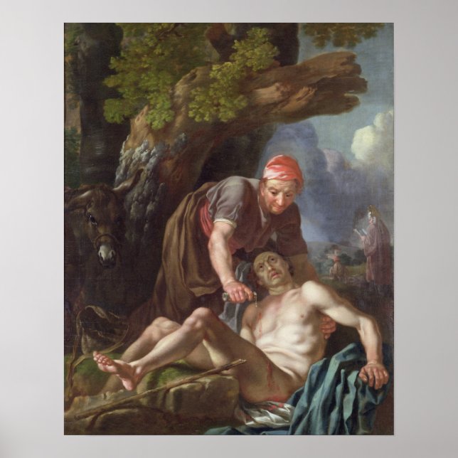 The Good Samaritan, C.1751-52 (Öl für Kanvas) Poster (Vorne)