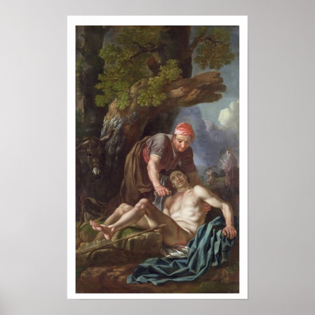 The Good Samaritan, C.1751-52 (Öl für Kanvas) Poster (Vorne)