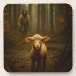 The Good Shepherd and the Lost Lamb – Jesus & Lamb Getränkeuntersetzer