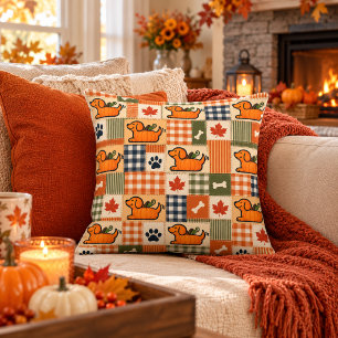 The Goodog™ Kürbis Herbst Patchwork Kissen
