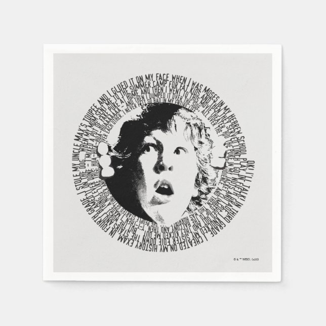 The Goonies Chunk Confession Graphic Serviette (Vorderseite)