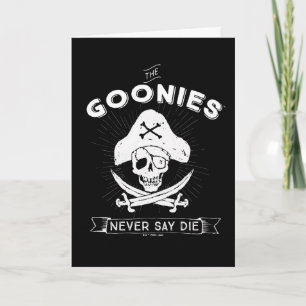 The Goonies "Never Say Die" Pirate Badge Karte