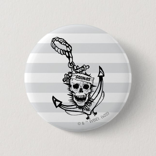 The Goonies Skull & Anchor Graphic Button (Vorderseite)