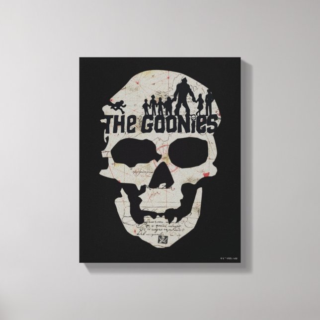 The Goonies Skull Silhouette Graphic Leinwanddruck (Vorderseite)