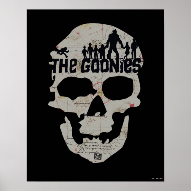 The Goonies Skull Silhouette Graphic Poster (Vorne)