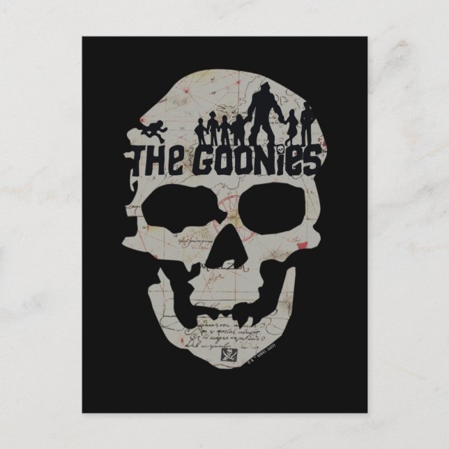 The Goonies Skull Silhouette Graphic Postkarte (Vorderseite)