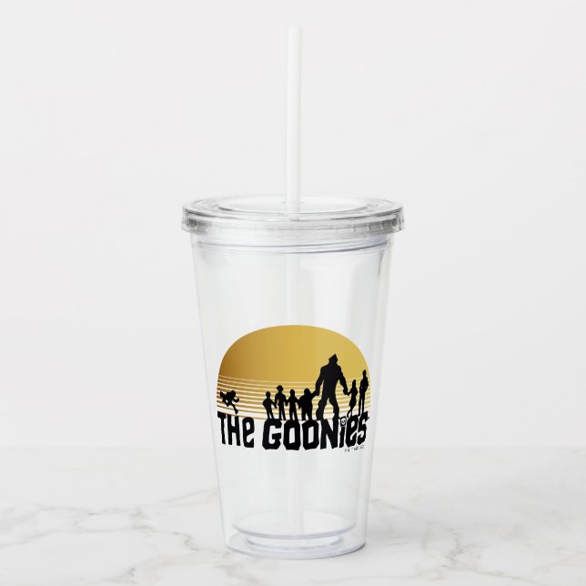 The Goonies Sunset Silhouette Graphic Acryltrinkbecher (Vorderseite)