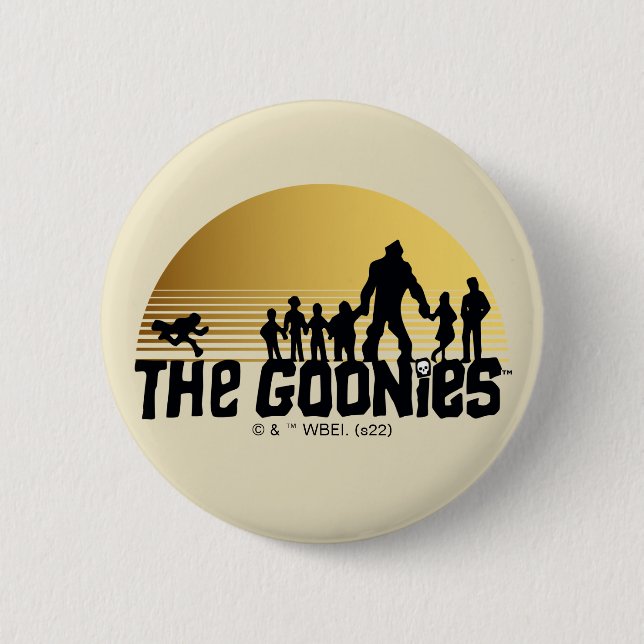The Goonies Sunset Silhouette Graphic Button (Vorderseite)