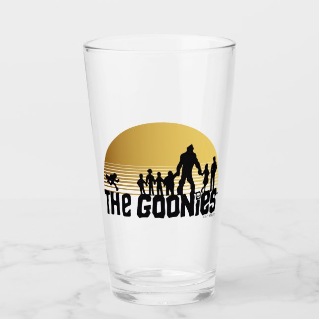 The Goonies Sunset Silhouette Graphic Glas (Vorderseite)