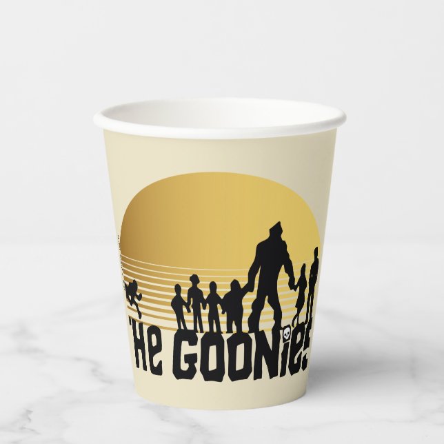 The Goonies Sunset Silhouette Graphic Pappbecher (Vorderseite)