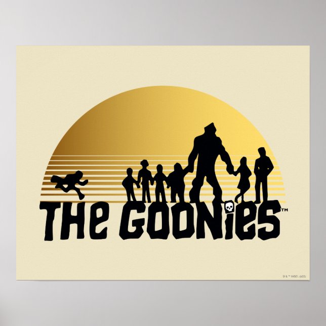 The Goonies Sunset Silhouette Graphic Poster (Vorne)