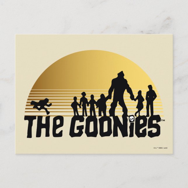 The Goonies Sunset Silhouette Graphic Postkarte (Vorderseite)