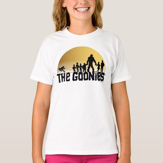 The Goonies Sunset Silhouette Graphic T-Shirt (Vorderseite)