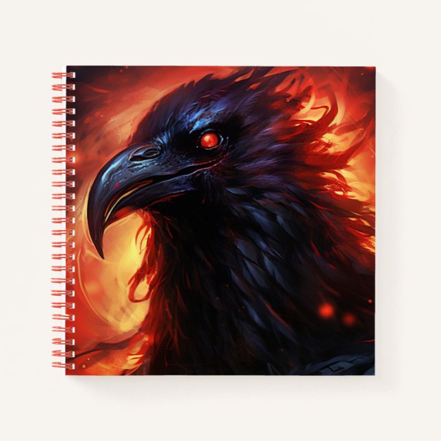 The Gorgeous Black Raven Notizbuch (Vorderseite)