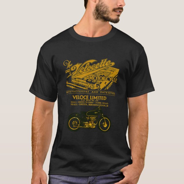The Gorgeous Velocette Motorcycles Design by Motor T-Shirt (Vorderseite)