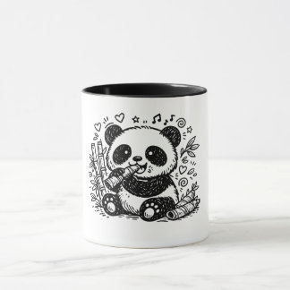 The Gourmet Panda: A Whimsical Bamboo Feast Tasse