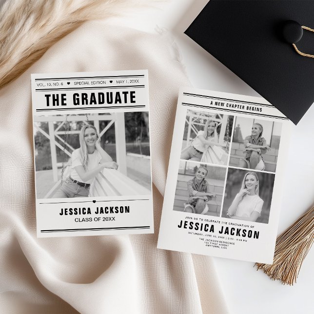 The Graduate Newspaper Template Multi-Photo (Von Creator hochgeladen)