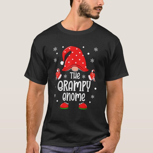 The Grampy Gnome Matching Family Christmas Pajama  T-Shirt (Vorderseite)