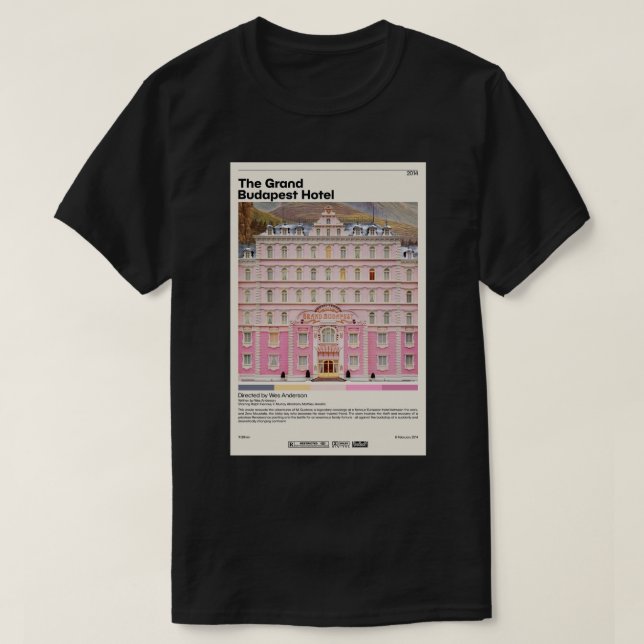 The Grand Budapest Hotel Wes Anderson .png T-Shirt (Design vorne)