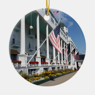The Grand Hotel on Mackinac Island, Michigan Keramik Ornament