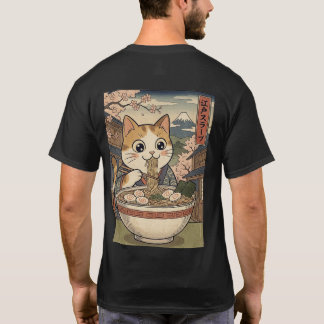 "The Grand Meow-ster" Calico Cat Ramen T-Shirt