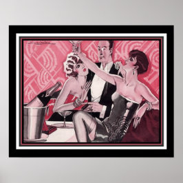 "The Grand Palace at Montmarte" 1926 Art Deco Poster